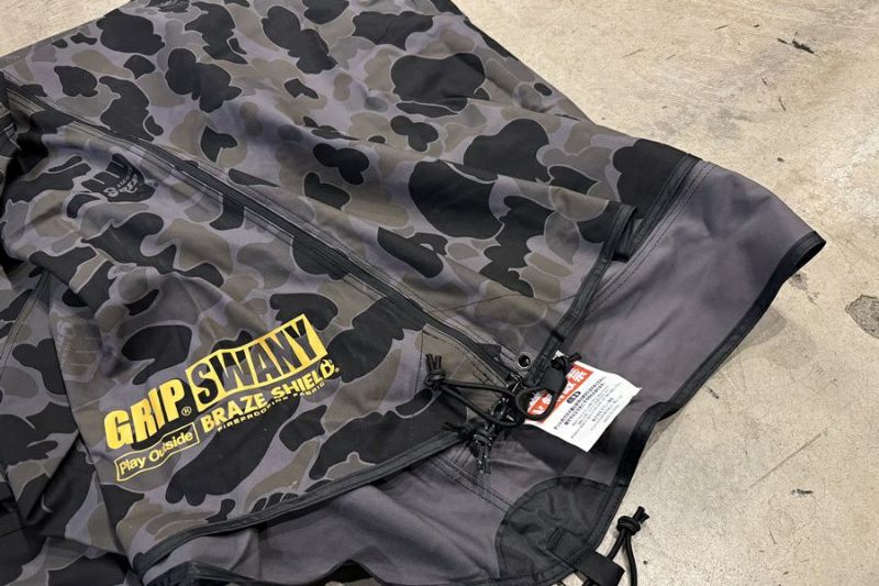 送料無料】◇GRIP SWANY × atmos グリップスワニー アトモス FIREPROOF GS TENT BLACK CAMO