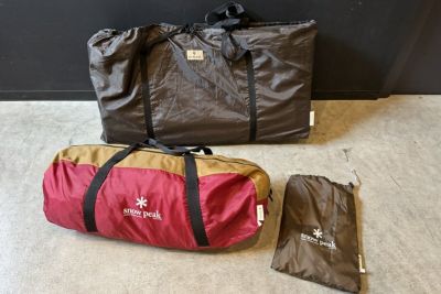【送料無料】◇snow peak スノーピーク  アメニティドーム M SDE-001　＆ マットシートセット　現状品