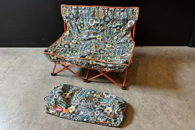 【送料無料】◇Coleman コールマン ファンチェアダブル モザイク オレンジ 2000025246 BEAMS別注