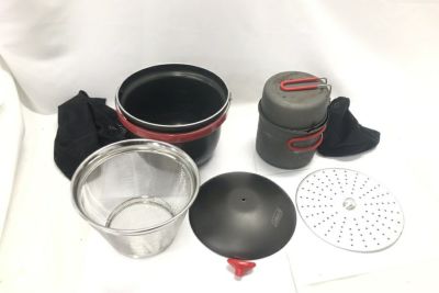 【送料無料】◇Coleman コールマン  パックアウェイ ソロクッカーセット アルミライスクッカー 取っ手ネジ欠品