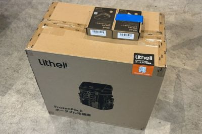 【送料無料】◇Litheli  ポータブル冷蔵庫 車載冷蔵庫 16L -20℃～20℃ バッテリー2個付き　未使用
