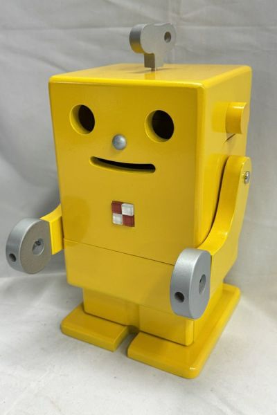 【送料無料】◇ete  卓上型収納小物入れ PICO 木製 ロボット型