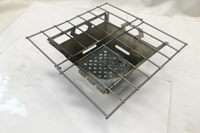 バーゴ　チタニウムファイヤーボックスグリル　一度のみ使用中古品です！ 株式会社ケンコー社 / チタニウムファイヤーボックス＆グリル