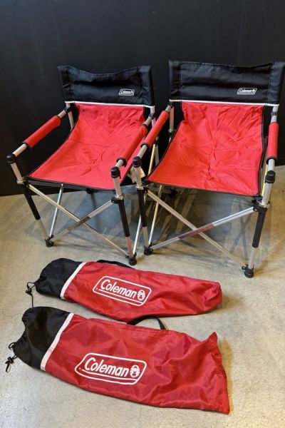 送料無料】◇Coleman コールマン スリムキャプテンチェア レッド