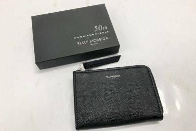 【送料無料】◇PELLE MORBIDA ペッレモルビダ  Monsieur Nicole 50周年 サフィアーノレザーコインケース 