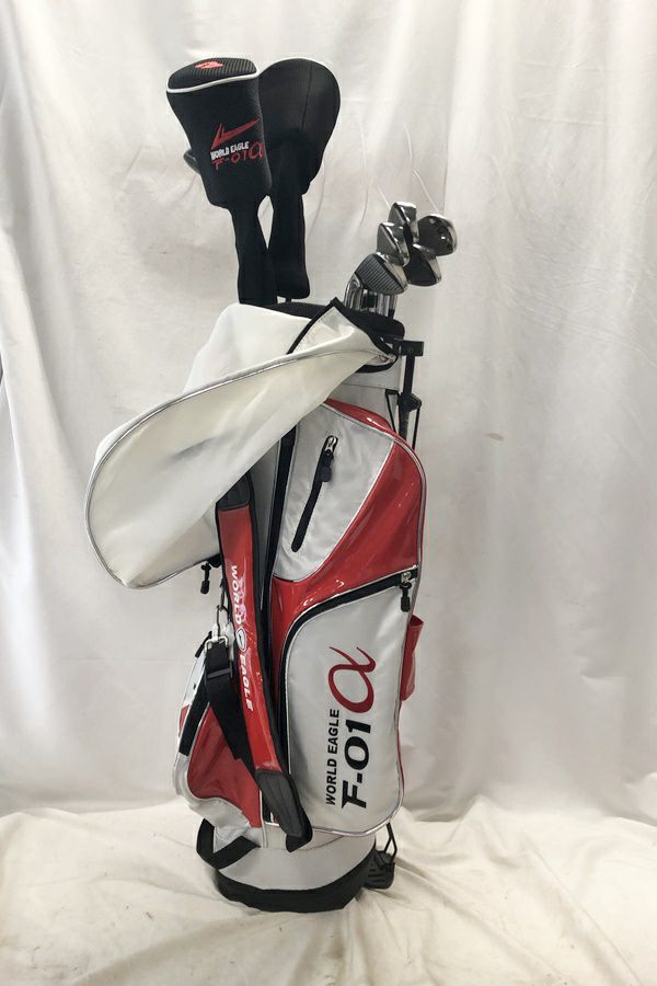 初心者向 ゴルフクラブセット WORLD EAGLE F-01α スタンドバッグ