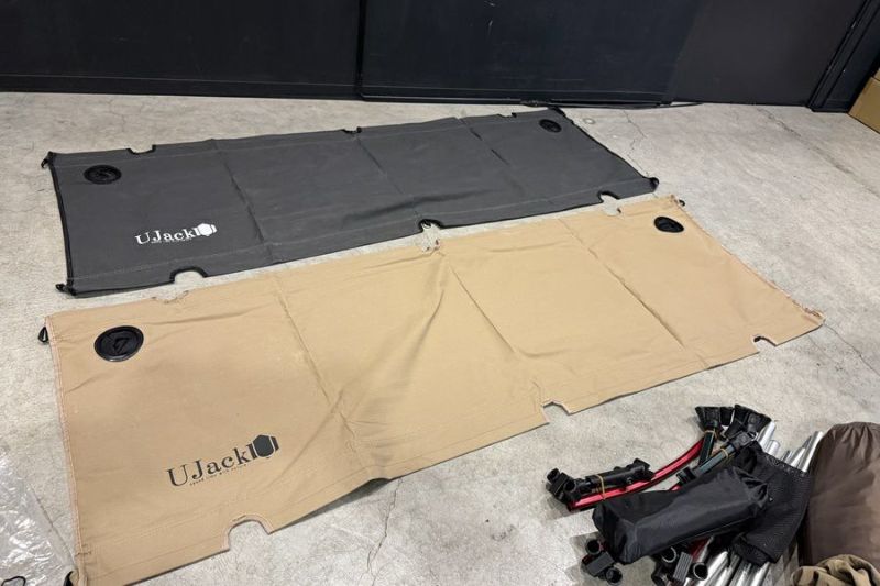 送料無料】◇Ujack ユージャック 難燃TC コット ハイ＆ロー切り替え式