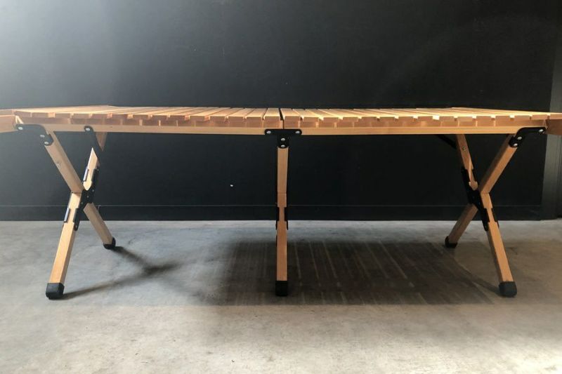 TOMOUNT ウッドロールトップテーブル 120cm 送料込☆ 美品 TOMOUNT ウッドロールトップテーブル120㎝×60