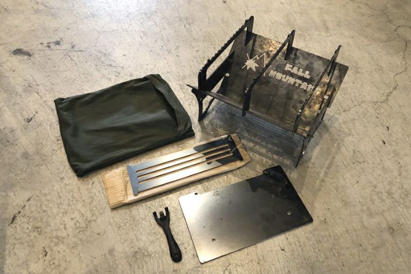 送料無料】◇FALLMOUNTAIN フォールマウンテン アイアン焚火台 ダブル