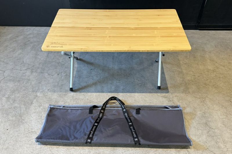 送料無料】◇Snow Peak スノーピーク ワンアクションローテーブル竹