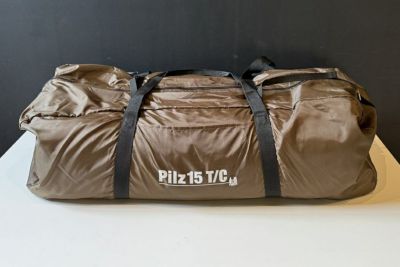 ◇PEARLY GATES パーリーゲイツ エナメル キャディバッグ プラチナシルバー