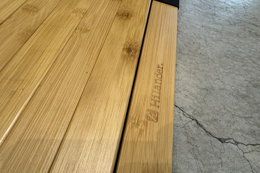 送料無料】◇Hilander ハイランダー バンブーロールトップテーブル 120