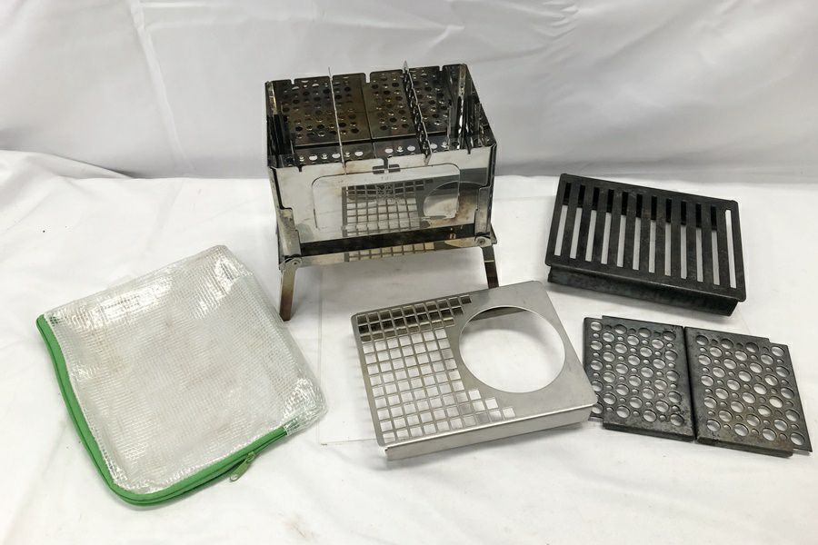 送料無料】◇笑's コンパクト焚き火グリル B-6君 グリルプレート
